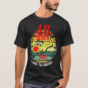 48 birthday saying sperm cell runs to the goal T-Shirt