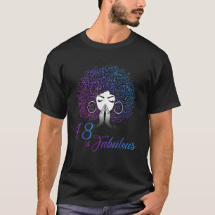48 Fabulous Afro Hair Black Women 48th Birthday Gi T-Shirt