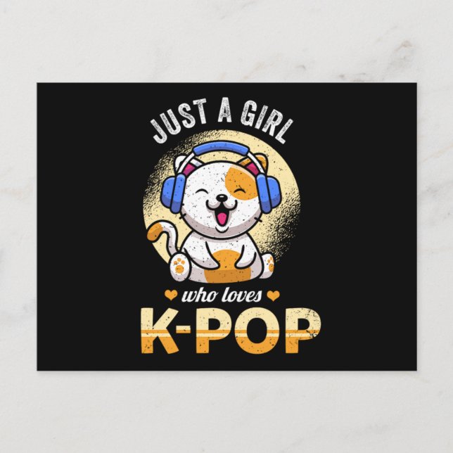 48.Just A Girl Who Loves KPop Announcement Postcard (Front)