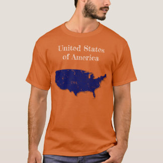 48 United States Interstates [Navy Blue Design] T-Shirt