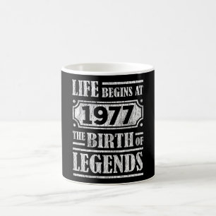 48 Year Old 1977 Birth Of Legend 48th Birthday Coffee Mug