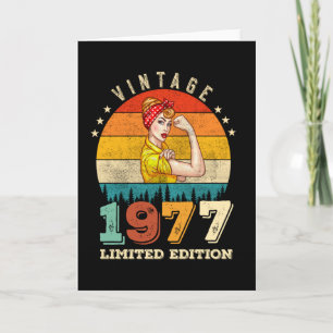 48 Year Old Bday 1977 Vintage 48th Birthday Women Card