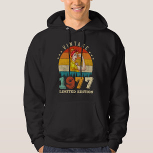 48 Year Old Bday 1977 Vintage 48th Birthday Women Hoodie