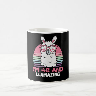 48 Year Old Bday Llamazing Llama 48th Birthday Coffee Mug