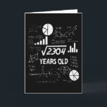 48 Year Old Bday Math Teacher 48th Birthday Gift Card<br><div class="desc">Celebrate birthdays with a clever twist! This funny math design uses equations and square roots to reveal the age, making it the perfect choice for math lovers, teachers, students, and geeks who enjoy a good nerdy joke. Great for milestone birthdays, classroom celebrations, or anyone who appreciates clever humour mixed with...</div>