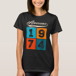 48 Year Old Men Women On Birthday Awesome Since 1 T-Shirt