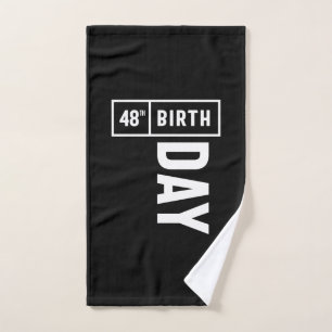 48 Years Old - 48th Birthday Funny Gift Hand Towel