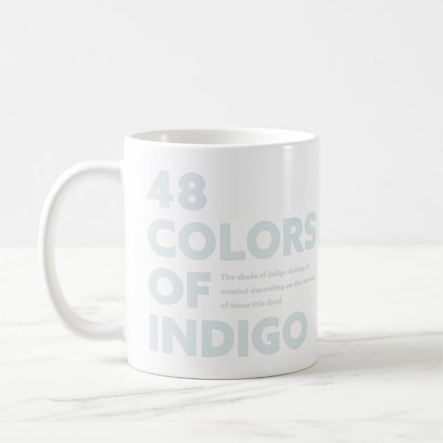 48COLORS OF INDIGO COFFEE MUG (Left)