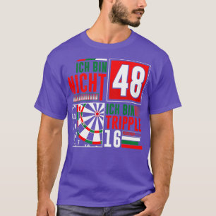 48th Birthday Darts Funny Saying Darts Sayings T-Shirt