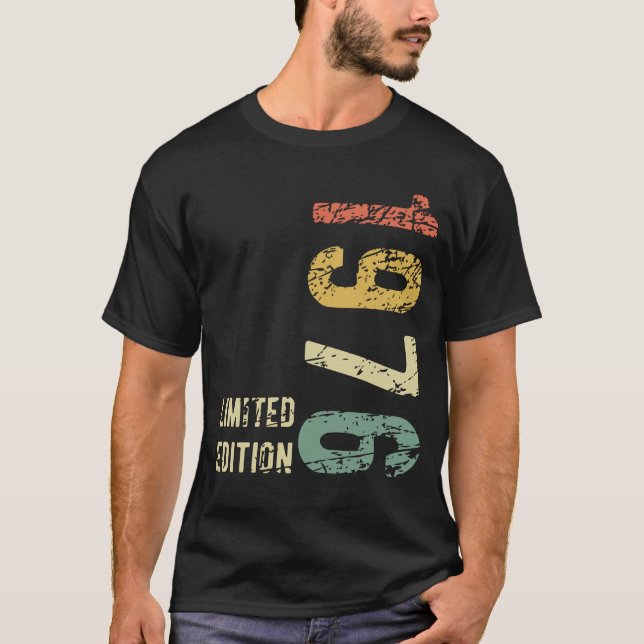 48th Birthday Gift 1976 Limited Edition 48 Years T-Shirt (Front)