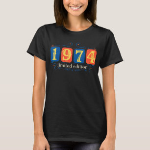 48th Birthday Ladies Mens 48 Years 1974 5 T-Shirt