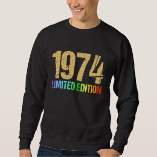 48th Birthday Ladies Mens 48 Years 1974 Sweatshirt