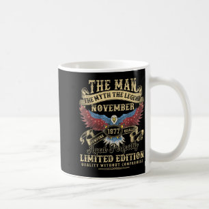48th Birthday November 1977 Men Funny 48 Years Old Coffee Mug
