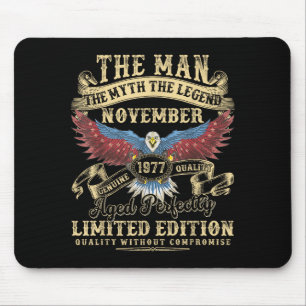 48th Birthday November 1977 Men Funny 48 Years Old Mouse Mat