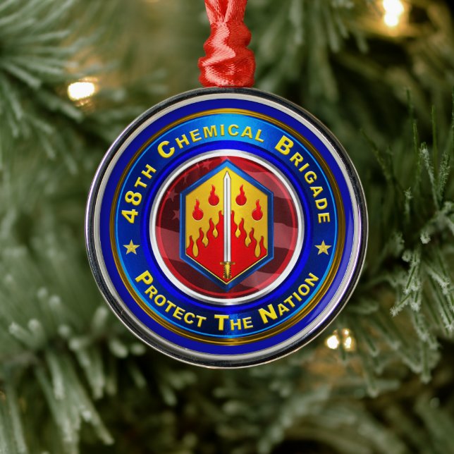 48th Chemical Brigade Christmas    Metal Tree Decoration (Tree)