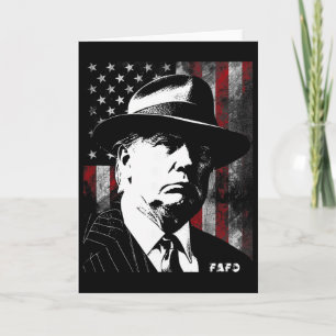 48th President Usa Flag 2025 2026 Retro Distressed Card