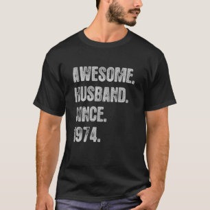 48th Wedding Aniversary For Him Awesome Husband Si T-Shirt