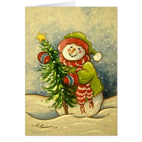 4901 Snowman Christmas Card