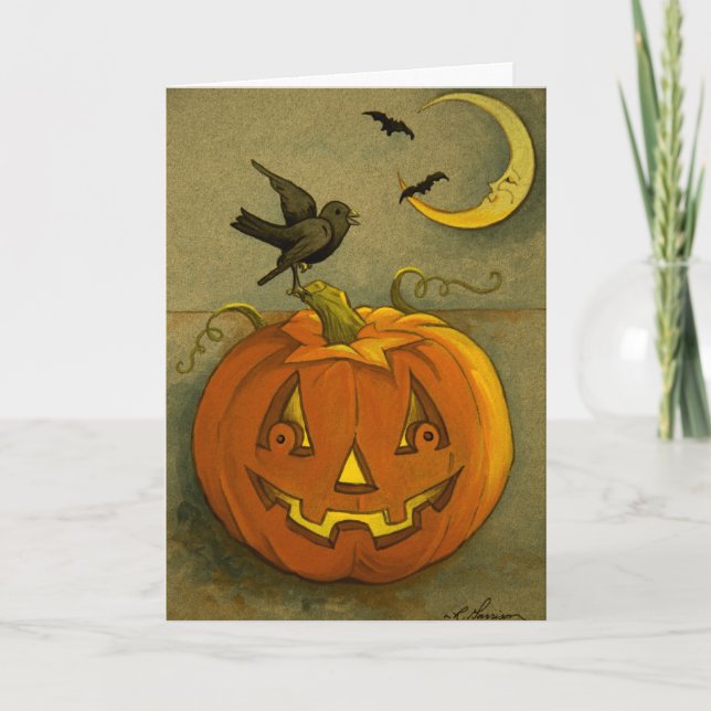 4923 Halloween Greeting Card (Front)