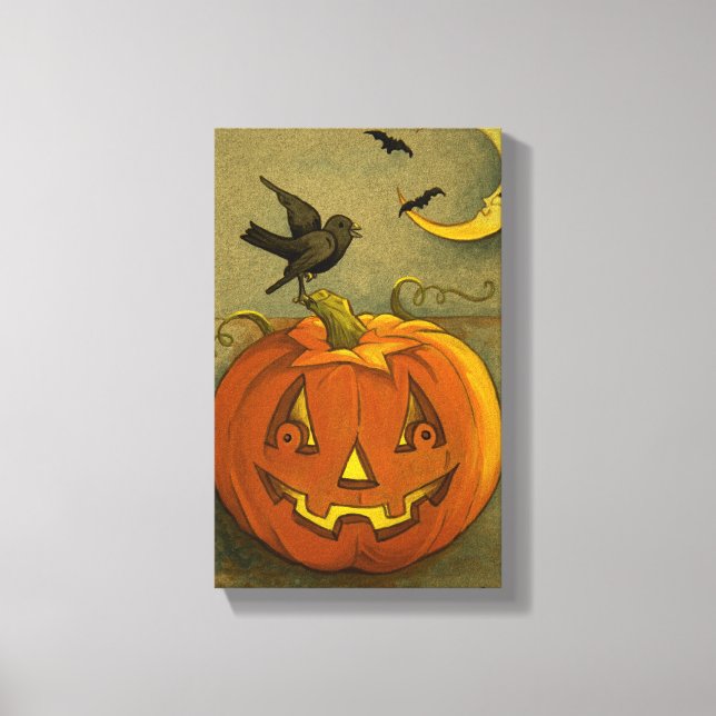 4923 Halloween Wrapped Canvas Print (Front)
