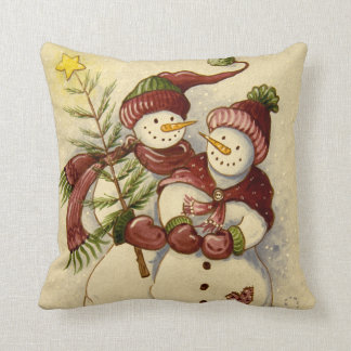 4924 Snowmen Christmas Cushion