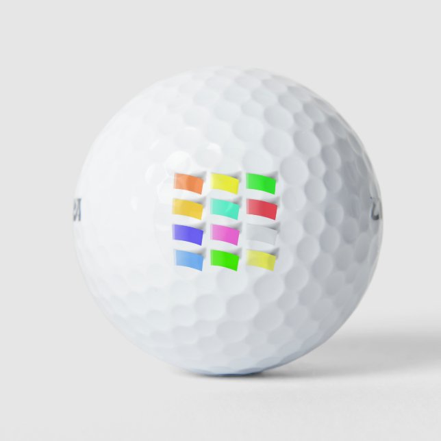 4994Colorful Notes Golf Balls (Front)