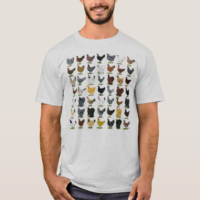 49 Chicken Hens T-Shirt (Front)