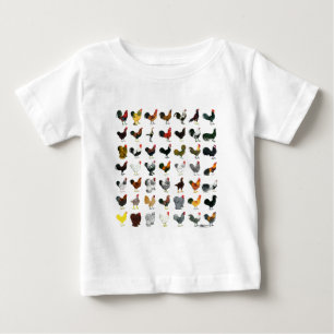 49 Roosters Baby T-Shirt