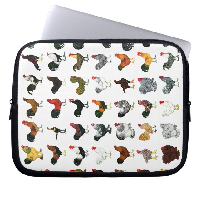 49 Roosters Laptop Sleeve (Front)