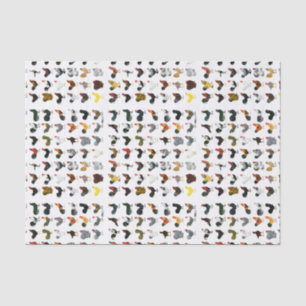 49 Roosters Tissue Paper