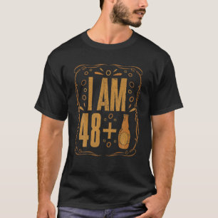 49 Year Old Born Retro Beer Drinking Alcohol Birth T-Shirt