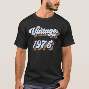 49 Year Old Gift Men Women Vintage 1975 49th Birth T-Shirt