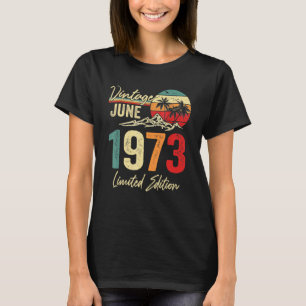 49 Year Old Vintage June 1973  49th Birthday T-Shirt