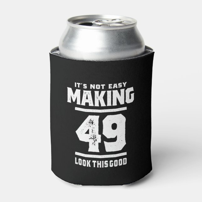49 Years Old - 49th Birthday Funny Gift Can Cooler (Can Front)