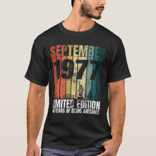 49 Years Old Gifts Vintage September 1971 49Th Bir T-Shirt