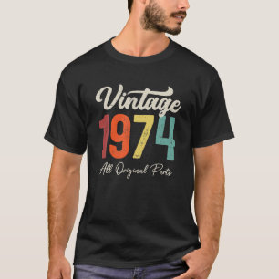 49 Years Old Vintage 1974 49th Birthday Decoration T-Shirt