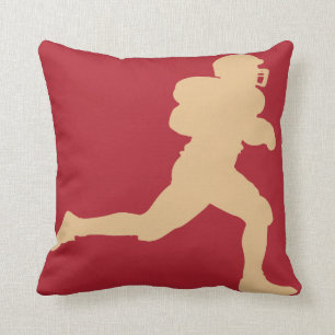49er Gold Football Pillow