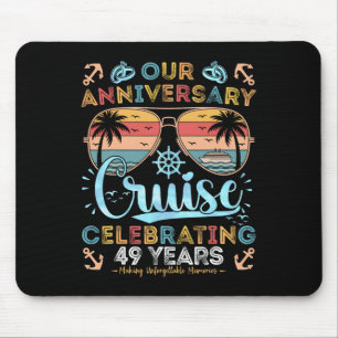 49th Anniversary Cruise Celebrating 49 Years Coupl Mouse Mat