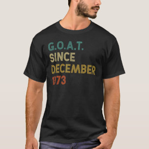 49th Birthday 49 Years Old Goat Since December 197 T-Shirt