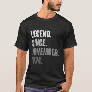 49Th Birthday Funny 49 Year Old November 1974 Vint T-Shirt