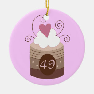 49th Birthday Gift Ideas For Her Ceramic Tree Decoration