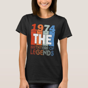 49th Birthday Shirt Born In 1974 Birthday Women Me
