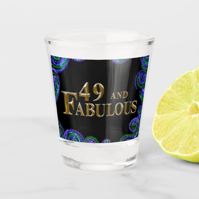 49th Birthday  Shot Glass (Front)