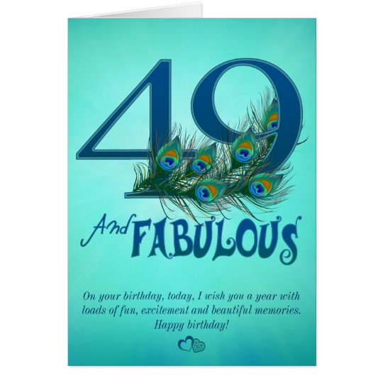 49th Birthday template Cards