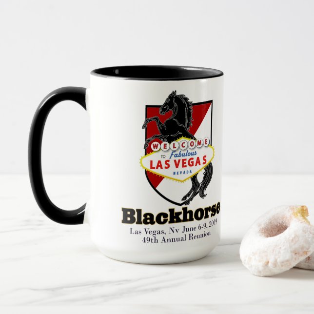49Th Commemorative Blackhorse Reunion Coffee Mug (With Donut)