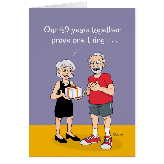 49th Wedding Anniversary Card: Love Card