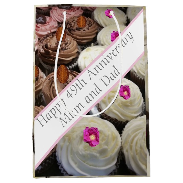 49th Wedding Anniversary   Medium Gift Bag (Front)