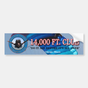 !4,000 ft. Club Bumper Sticker