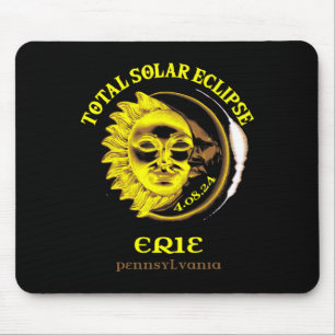 4.08.24 Total Solar Eclipse 2024 Erie Pennsylvania Mouse Mat