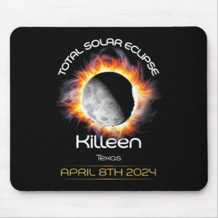 4.08.24 Total Solar Eclipse 2024 Killeen Texas Mouse Mat